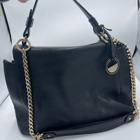 Versace black leather satchel / shoulder bag - Picture 6 of 11